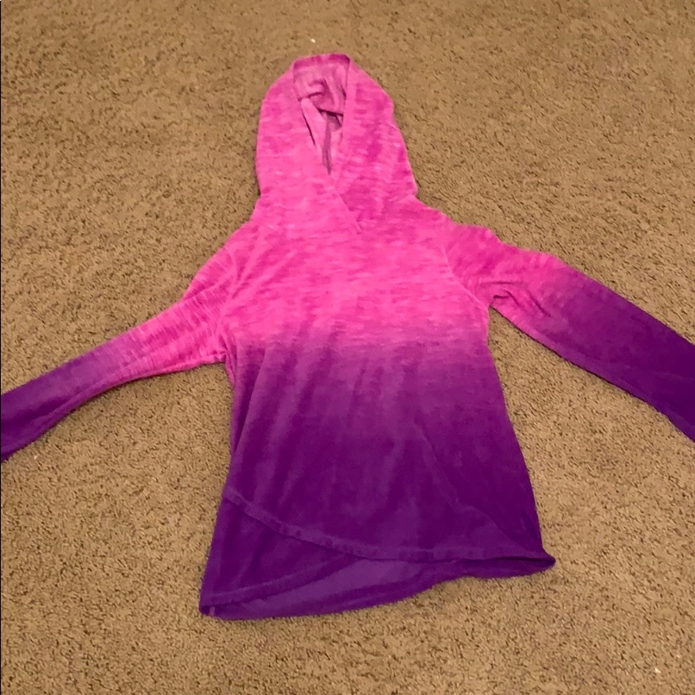 Ombré pink and purple sweatshirt